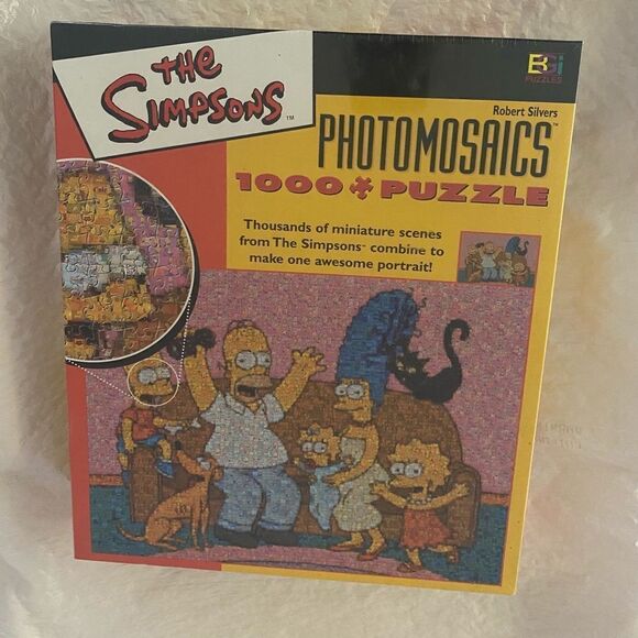 Simpsons Photomosaic Family Jigsaw Puzzle 1026pc - Picture 3 of 3